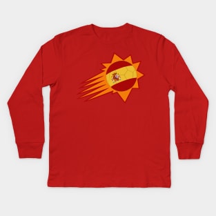 La Furia Roja del Sol Kids Long Sleeve T-Shirt